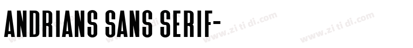 Andrians Sans Serif字体转换